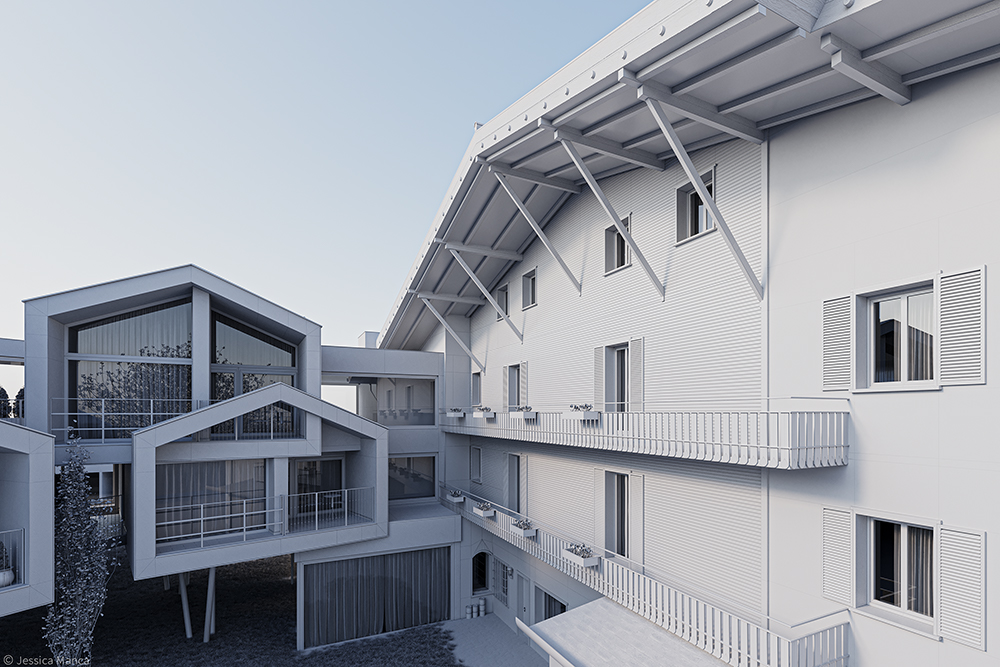 Fasi di lavoro della modellazione delle Green Suite