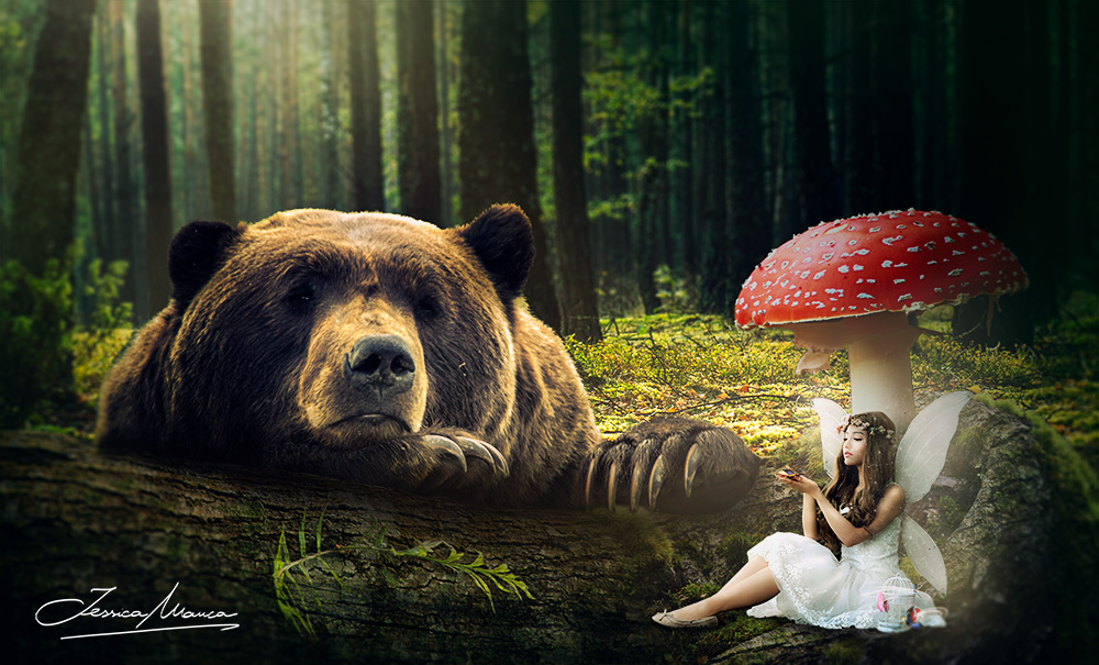 Elaborazione fotografica di un'ambientazione di fantasia