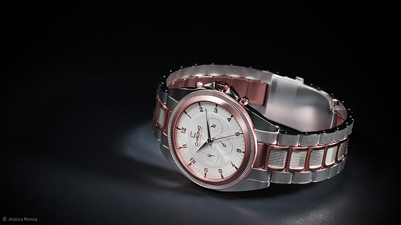 Modellazione 3d di un orologio e rendering still life