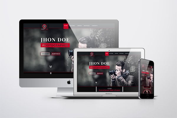 Template per sito vetrina per un fotografo